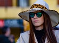 woman dressed as a safari in a carnival parade in the province of Venice, small town ScorzÃâ a few minutes from Venice.