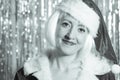 Woman dressed as Santa Claus Royalty Free Stock Photo