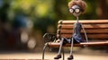 Betty\'s Playful Encounter: A Tim Burton-inspired Bokeh Panorama