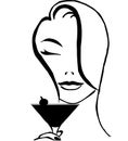 Woman drinking cocktail