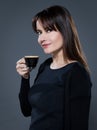 Woman drinking coffee Royalty Free Stock Photo