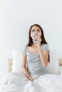 Woman drinking a glass of water Royalty Free Stock Photo