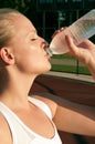 Woman drinking water