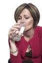 Woman drinking water