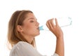 Woman drinking water Royalty Free Stock Photo