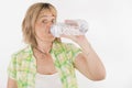 Woman drinking water Royalty Free Stock Photo