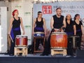 Woman Drum Band at the Festival