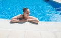 Woman at the Edge of Swimming Pool