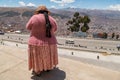 Woman in El Alto, in La Paz, Bolivia Royalty Free Stock Photo