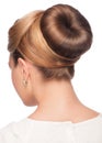 Woman with elegant hair bun Royalty Free Stock Photo