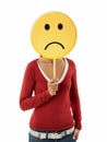 Woman with emoticon