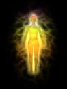 Woman - energy body - aura Royalty Free Stock Photo