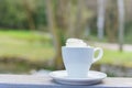 Female hand holding coffee. Royalty Free Stock Photo