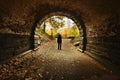 Woman Enjoying fall view