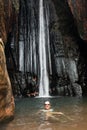 The Waterfall Cachoeira Capelao, in Brazil