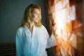 Woman enjoying salt spa treatment Royalty Free Stock Photo