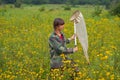 Woman entomologist 4 Royalty Free Stock Photo