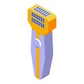 Woman epilator icon isometric vector. Laser skin