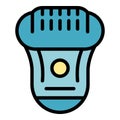 Woman epilator icon vector flat