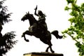 Woman equestrian statue Rome Italy Royalty Free Stock Photo