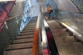 Woman on escalator on helsinki vantaa airport