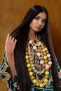 Woman in ethnic dress Royalty Free Stock Photo