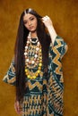 Woman in ethnic dress Royalty Free Stock Photo