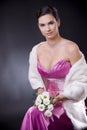 Woman in evening dress Royalty Free Stock Photo