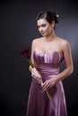 Woman in evening dress Royalty Free Stock Photo