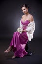 Woman in evening dress Royalty Free Stock Photo