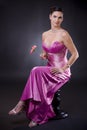 Woman in evening dress Royalty Free Stock Photo