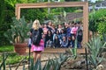 Group of women being photographed