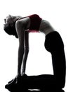 Woman exercising yoga camel pose Royalty Free Stock Photo