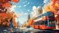 Woman exploring the streets of London