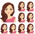 Woman expression set