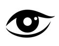 Woman eye vector icon Royalty Free Stock Photo