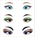 Woman eyes - design elements