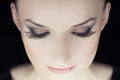 Woman eyes with long eyelashes Royalty Free Stock Photo