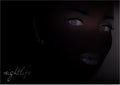 Woman Face In The Dark