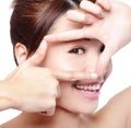 Woman face and eye care Royalty Free Stock Photo