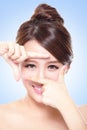 Woman face and eye care Royalty Free Stock Photo