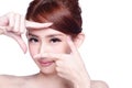 Woman face and eye care Royalty Free Stock Photo