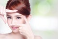 Woman face and eye care Royalty Free Stock Photo