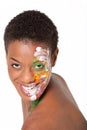 Woman in facepaint Royalty Free Stock Photo