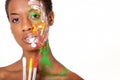 Woman in facepaint Royalty Free Stock Photo