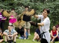 Woman falconer