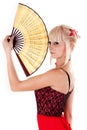 Woman with a fan