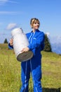 Woman farmer with big bertha