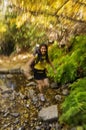 Woman Fast Hiker Royalty Free Stock Photo