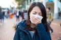 Woman feeling unwell Royalty Free Stock Photo